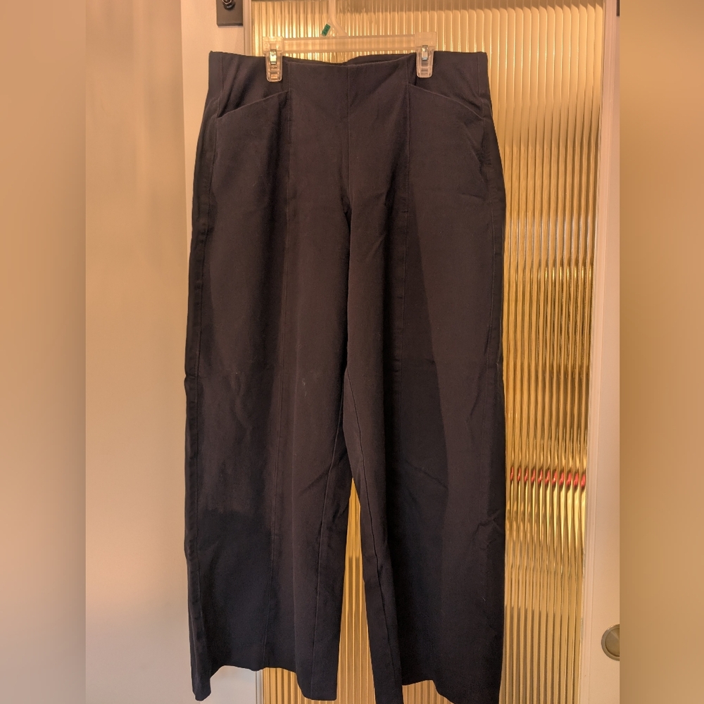 Women's Navy Wide Leg Pants